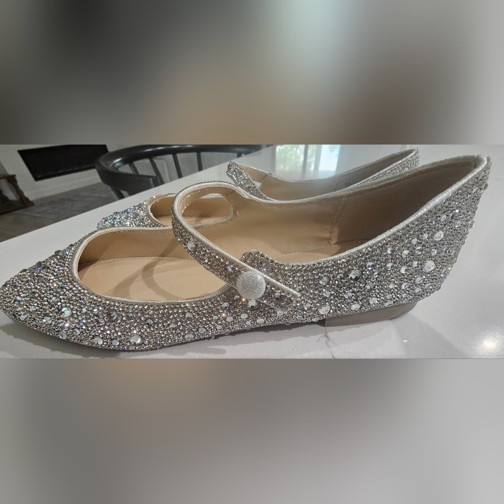 Betsey Johnson Silver Embellished Women's Shoes
